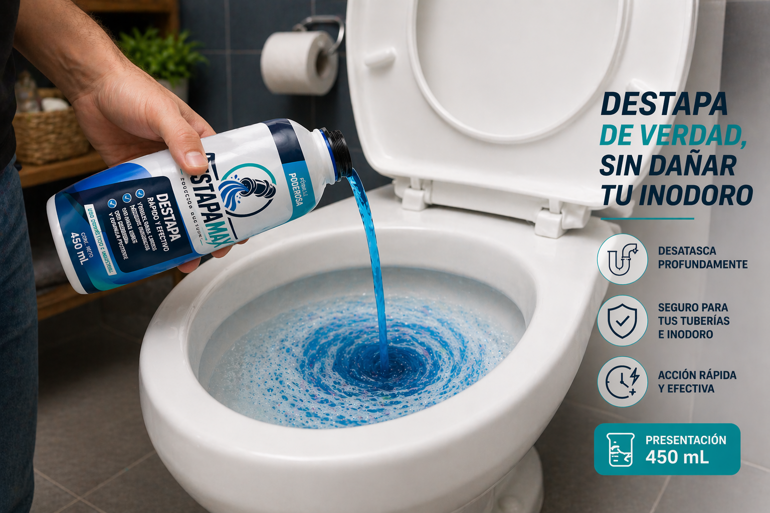 Miniatura de DESTAPAMAX en baño